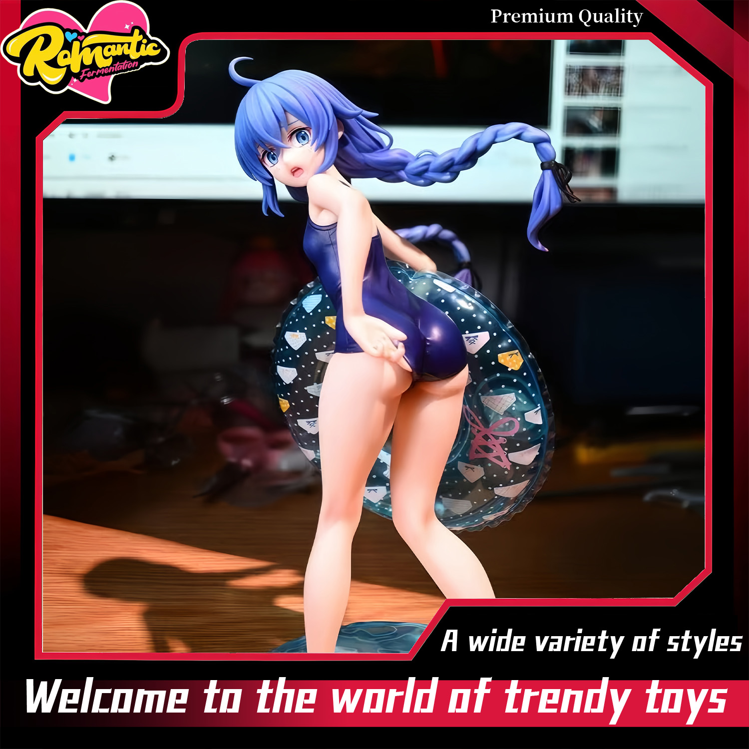 Popular Anime Merchandise - Zwemring - Luo Qixi Anime GK-modelfiguur,